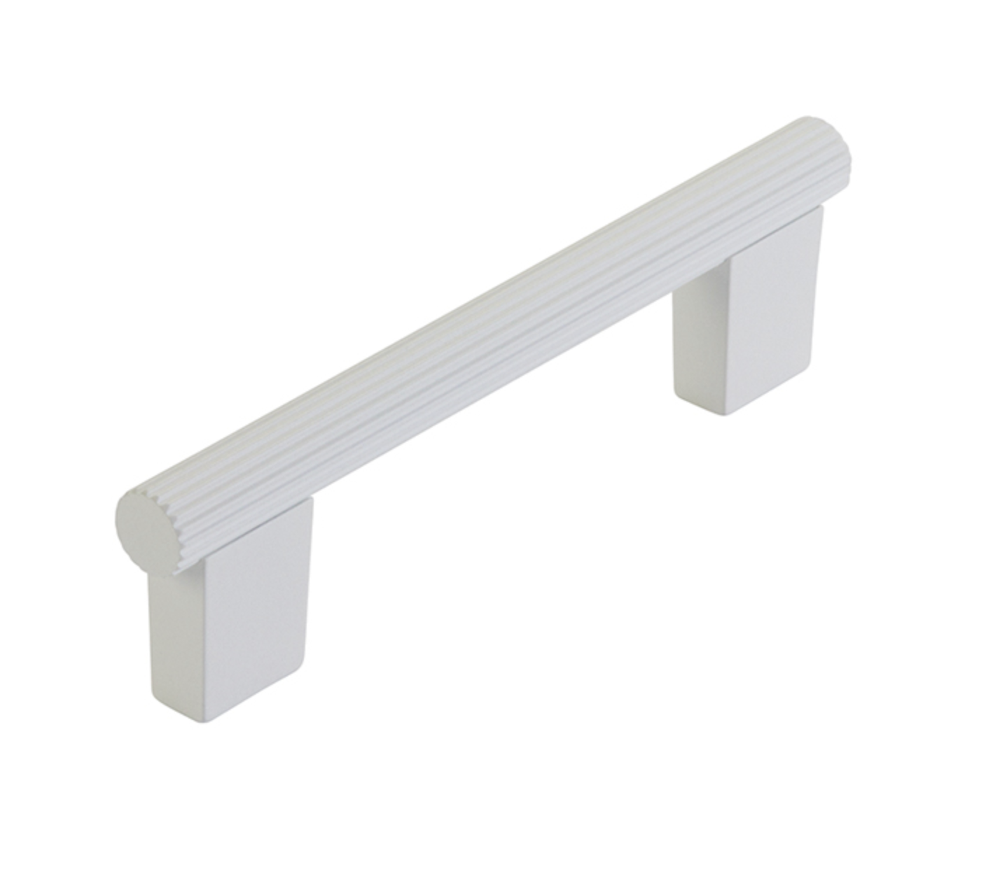 Matte White "Knox" Cabinet Knobs and Drawer Pulls - Euro • Knobs