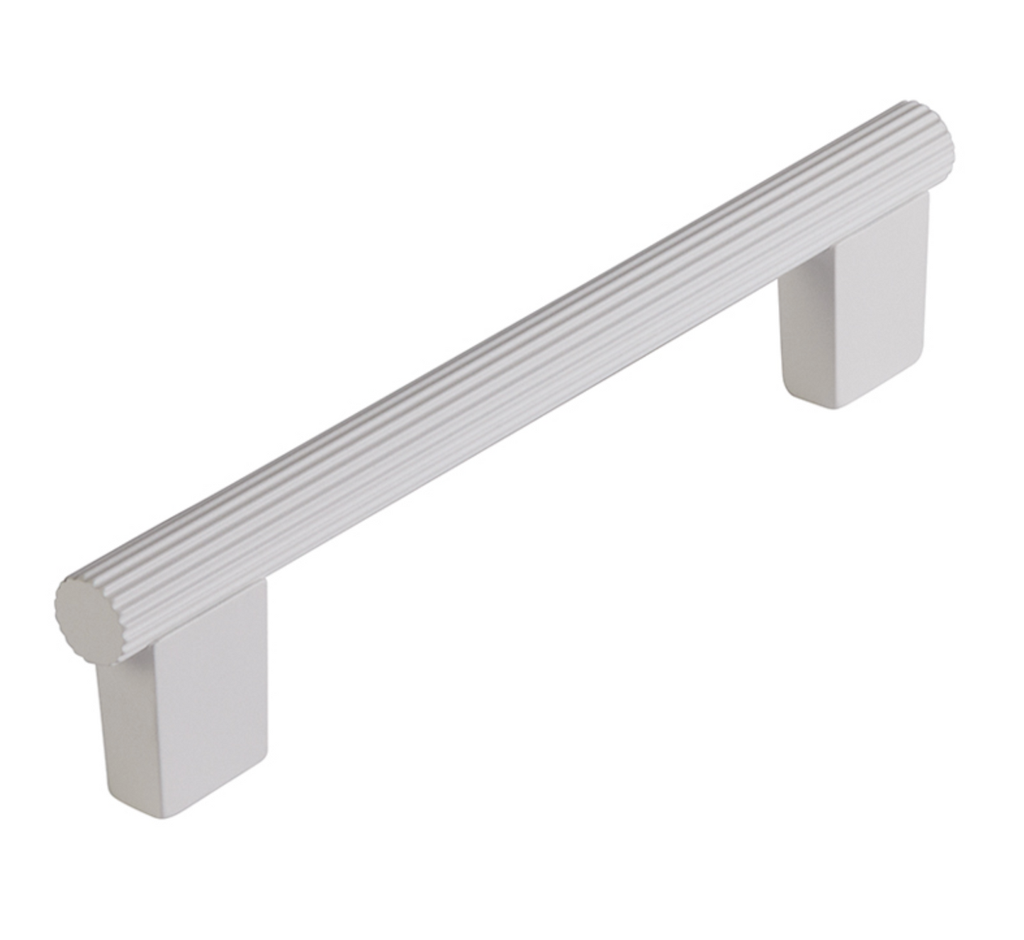 Matte White "Knox" Cabinet Knobs and Drawer Pulls - Euro • Knobs