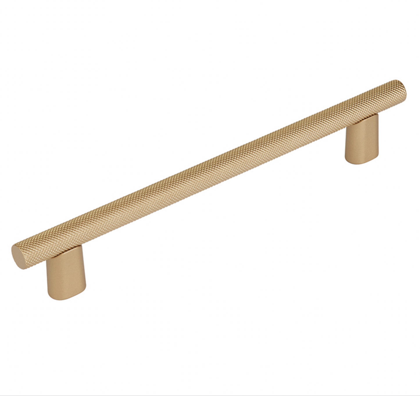 Knurled "Karl" Champagne Bronze Cabinet Knobs and Drawer Pulls - Euro • Knobs