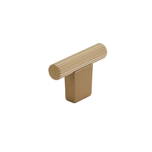 Warm Gold "Knox" Cabinet Knobs and Drawer Pulls - Euro • Knobs