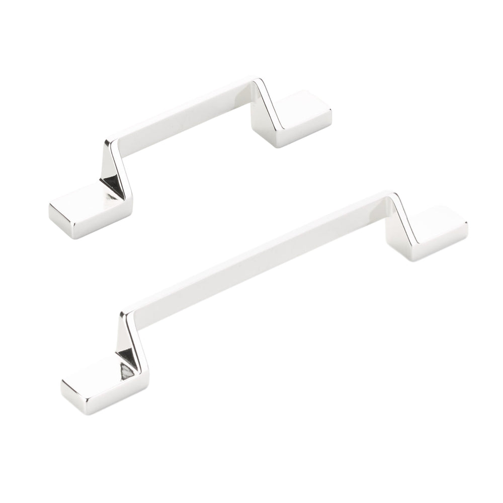 Polished Nickel "Ashburn" Flat Drawer Pulls - Euro • Knobs