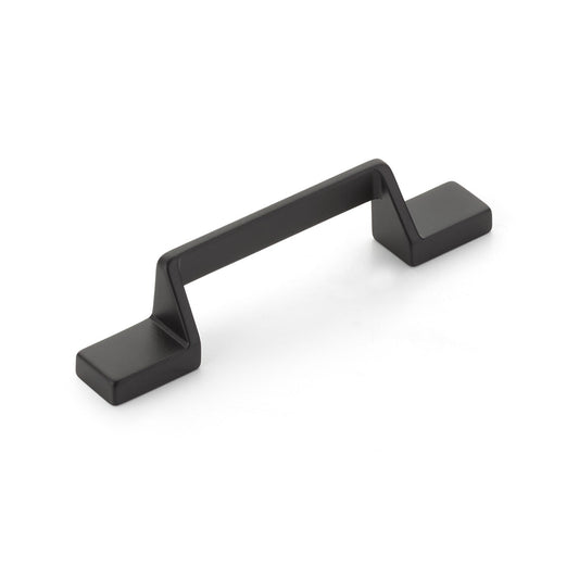 Matte Black "Ashburn" Flat Drawer Pulls - Euro • Knobs