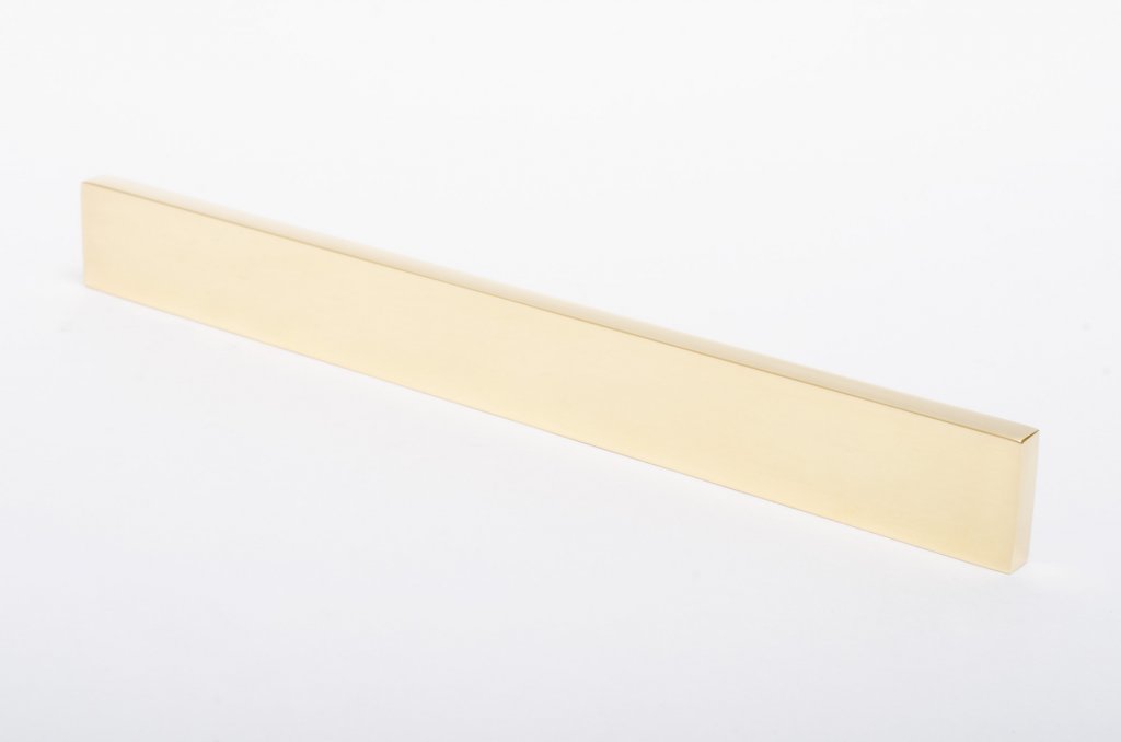 Straight Edge "Kurt 01" Scandinavian Modern Drawer Pulls - Brass Cabinet Hardware