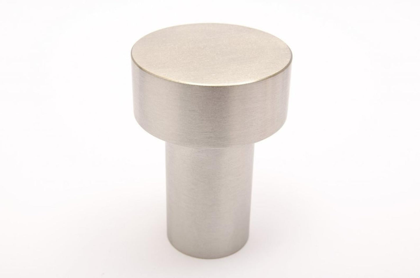 Modern "Dot" Round Wall Hook in Brushed Nickel - Euro • Knobs