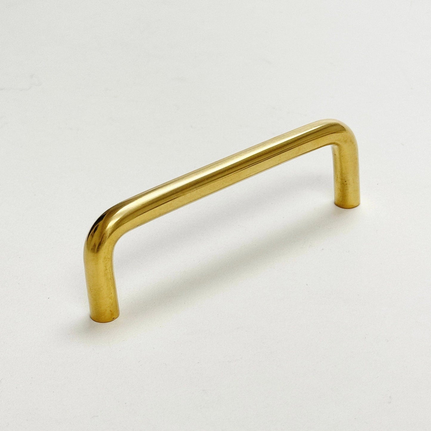 Unlacquered Brass "Patina" Cabinet Knob and Wire Drawer Pulls - Forge Hardware Studio