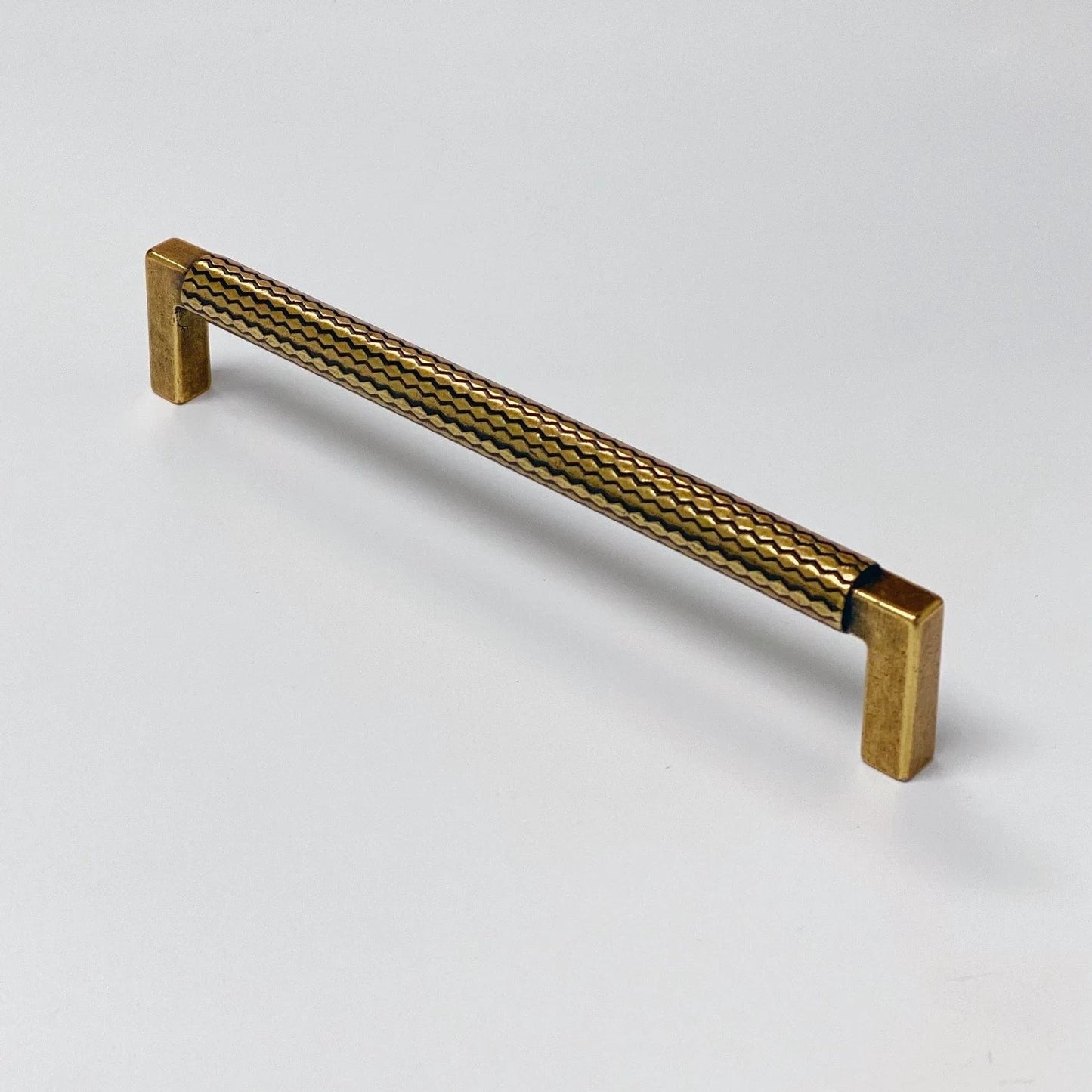 U-Shaped "Venice" Drawer Pull in Antique Brass - Euro • Knobs