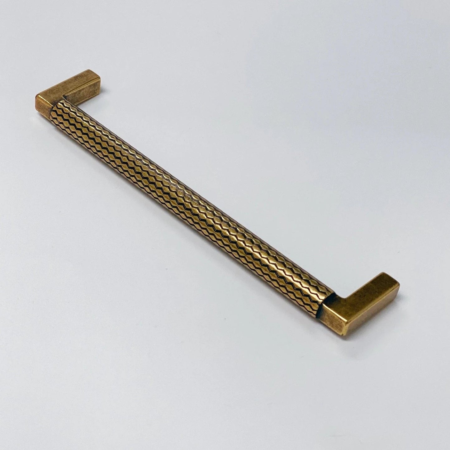 U-Shaped "Venice" Drawer Pull in Antique Brass - Euro • Knobs