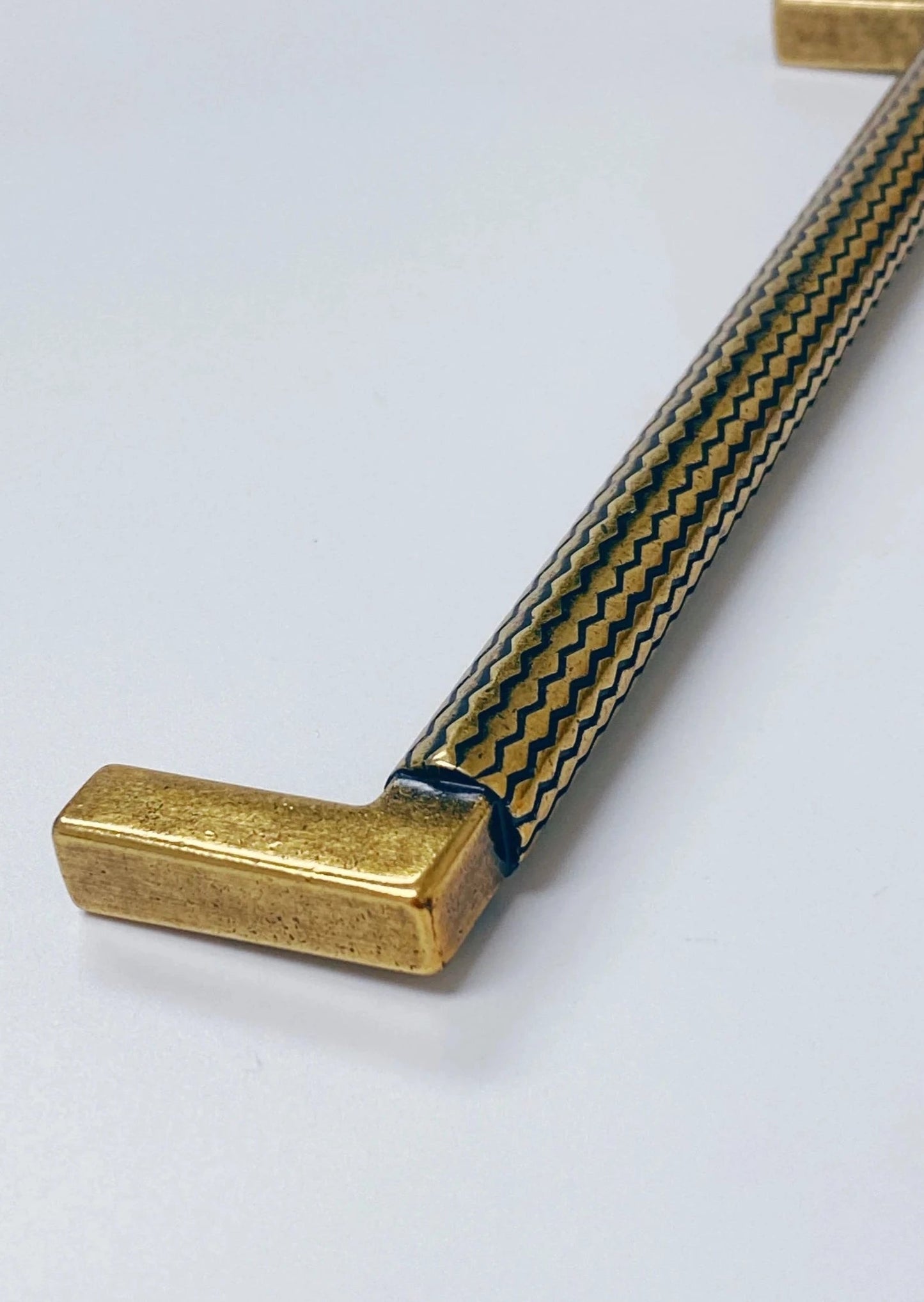 U-Shaped "Venice" Drawer Pull in Antique Brass - Euro • Knobs