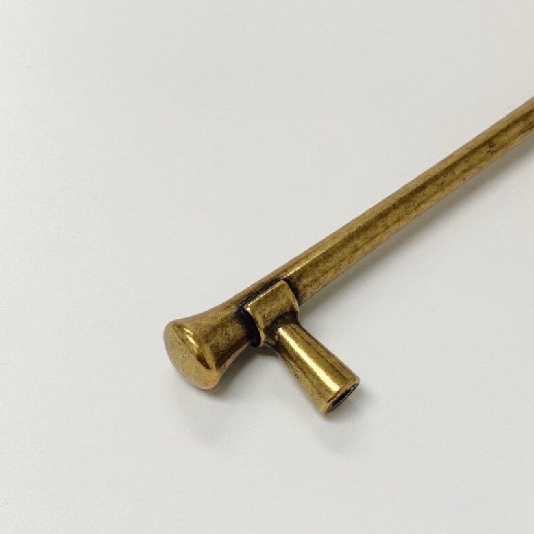 Hourglass "Tuscany" Drawer Pulls and Knobs in Antique Brass - Euro • Knobs