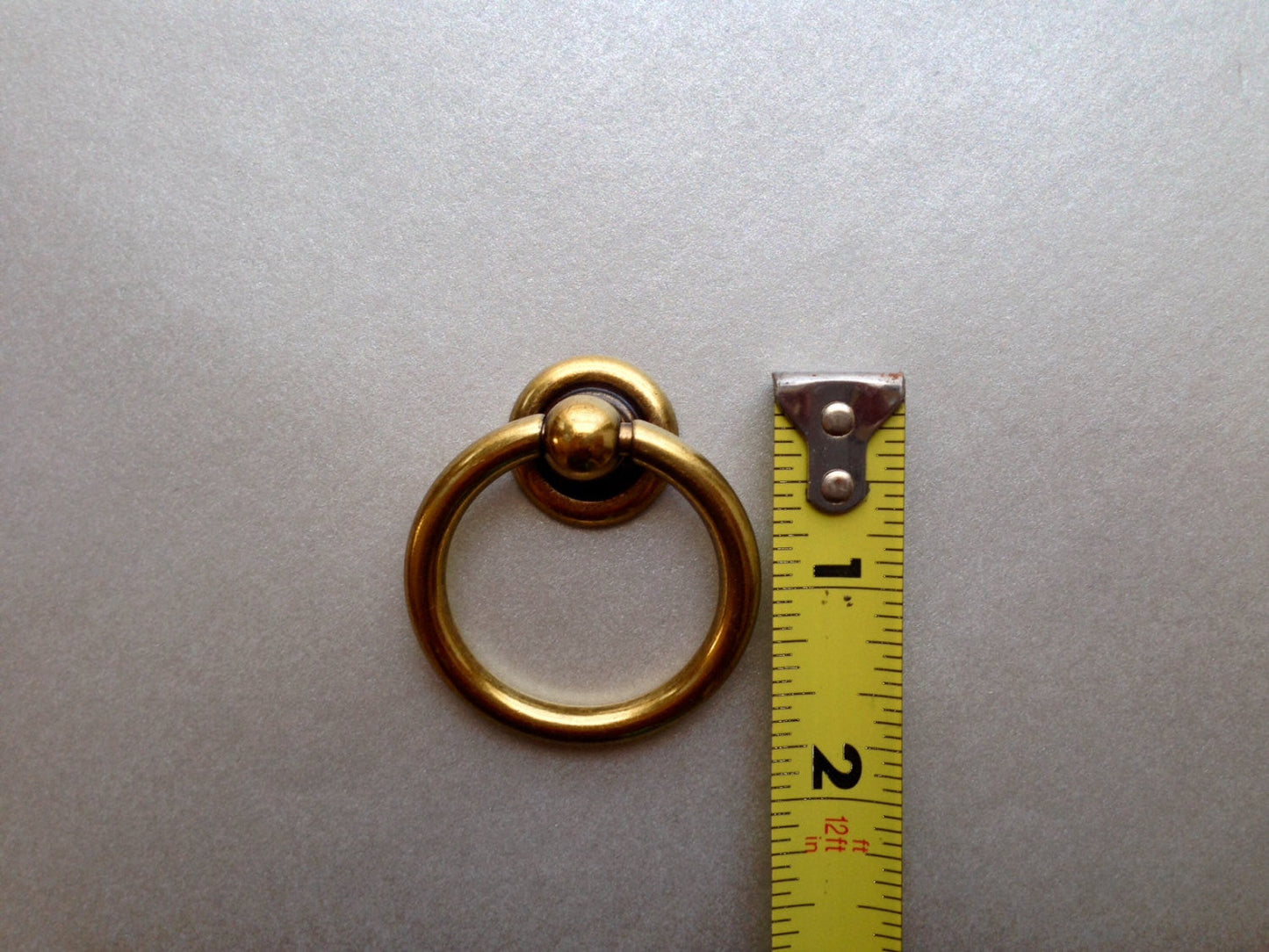Plain Brass Ring Pulls Hardware Cabinet Pull Drawer Pull - Euro • Knobs