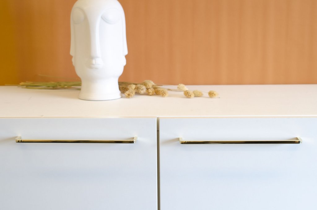 Unlacquered Polished Brass "Lumia" Cabinet Knob and Drawer Pulls - Euro • Knobs