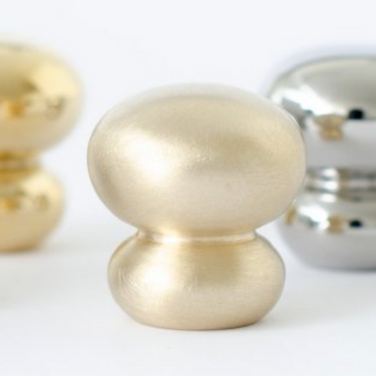 Brushed Brass "Buoy" Cabinet Knob