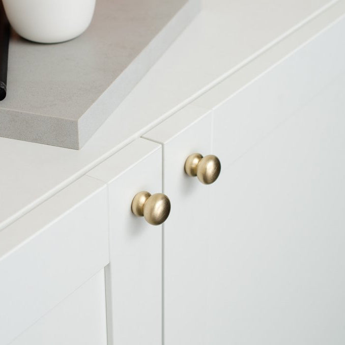 Brushed Brass "Buoy" Cabinet Knob