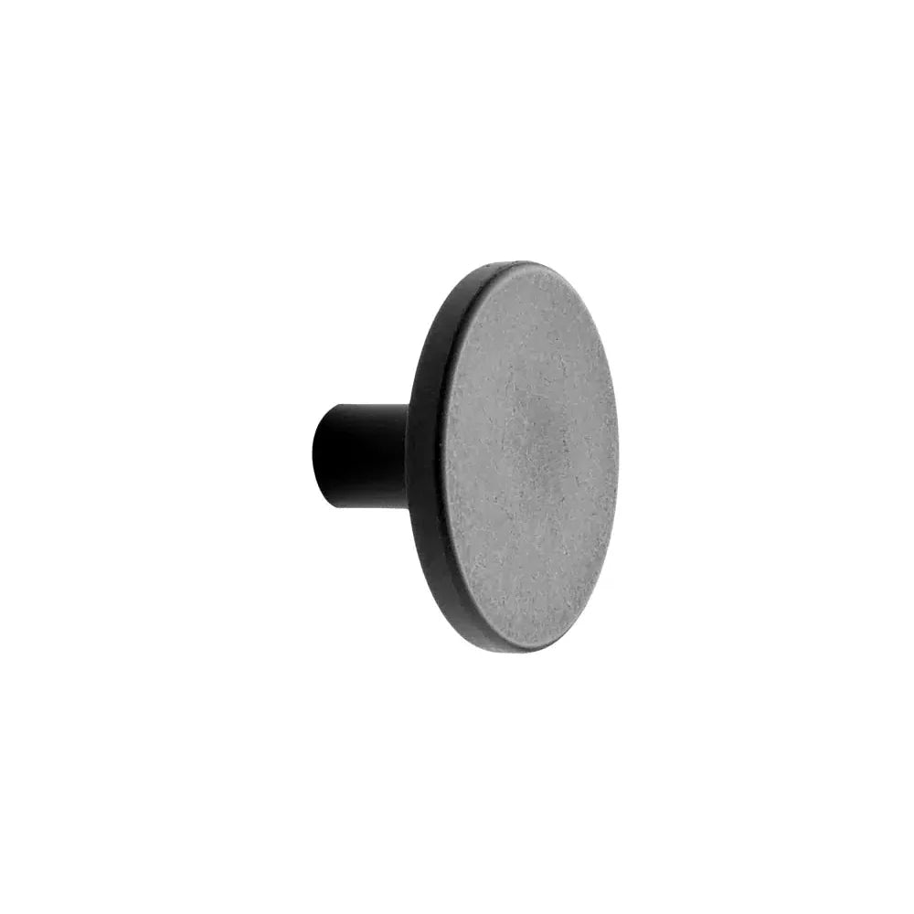 Dyed Black "Plato" Cabinet Knob and Drawer Pull - Forge Hardware Studio