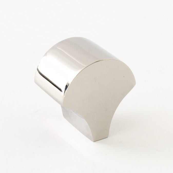 Polished Stainless Steel "Bend" Cabinet Knob - Euro • Knobs