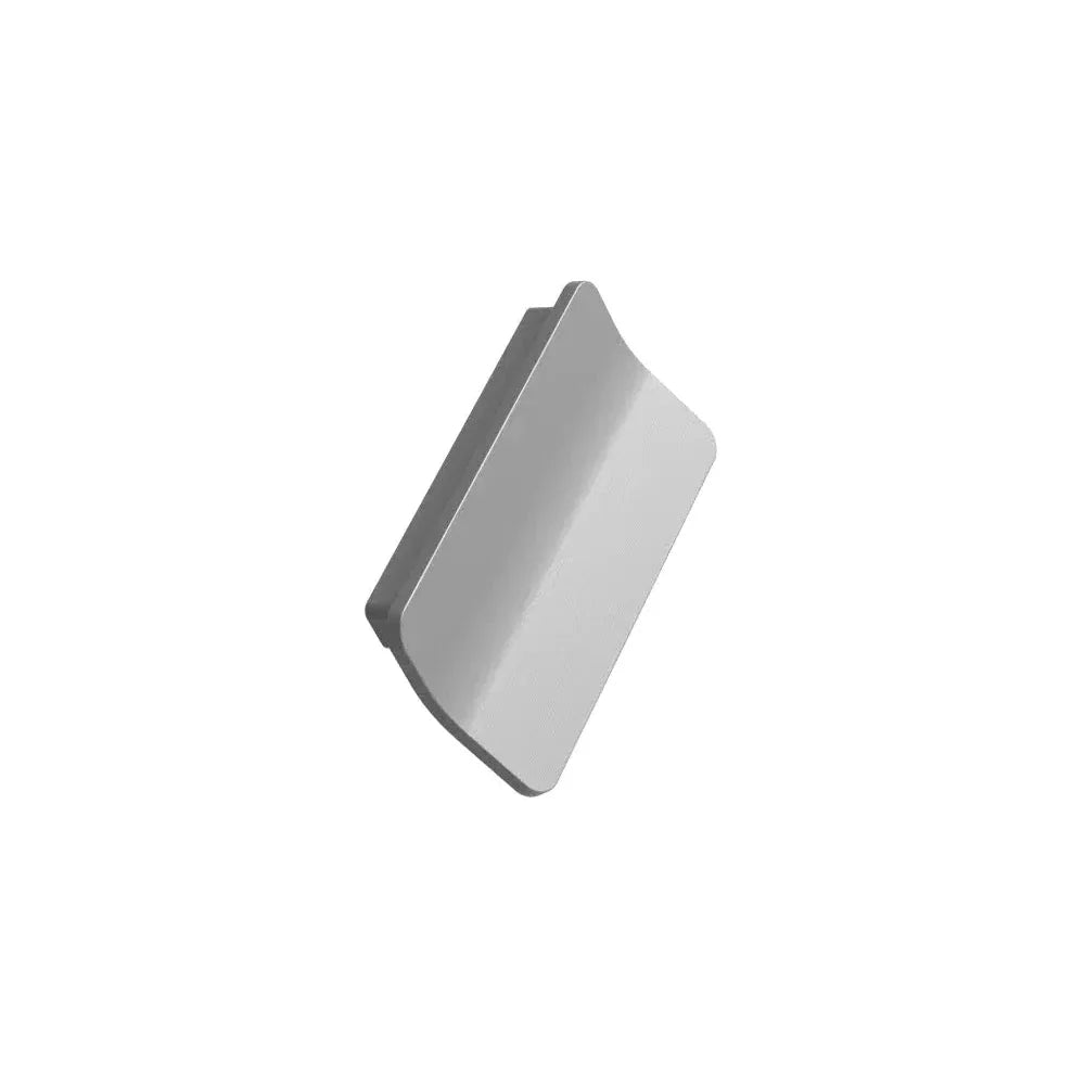 Satin Steel "Leaf" Tab Drawer Pulls - Forge Hardware Studio