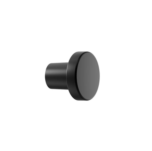 Matte Black "Lounge" Cabinet Knob and Wire Drawer Pulls - Euro • Knobs