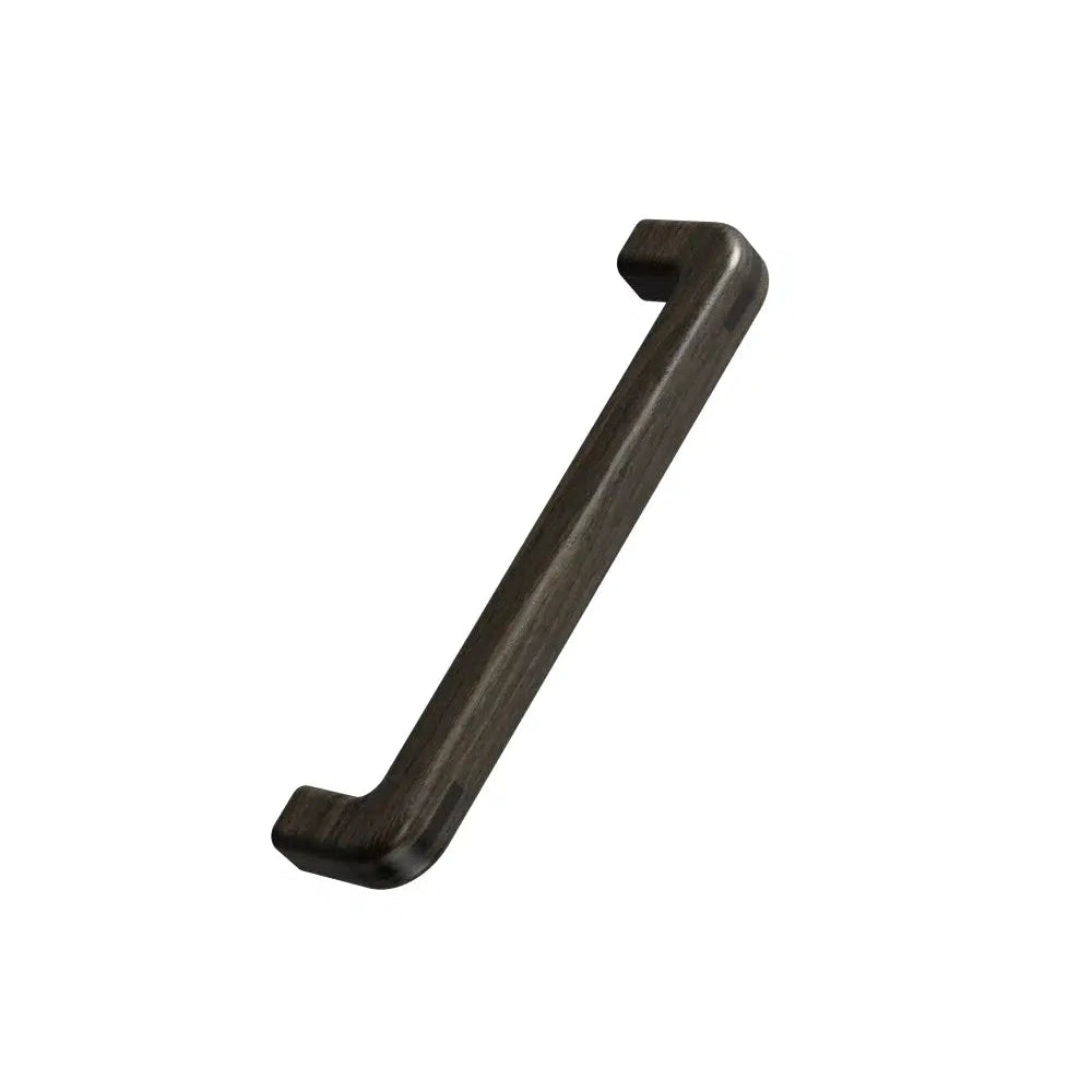 Dark Brown Wood "Tenon" U-Shaped Drawer Pulls