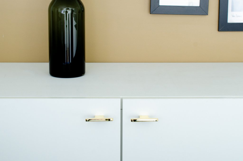 Polished Unlacquered Brass "Level" Cabinet Hardware (Copy) - Euro • Knobs