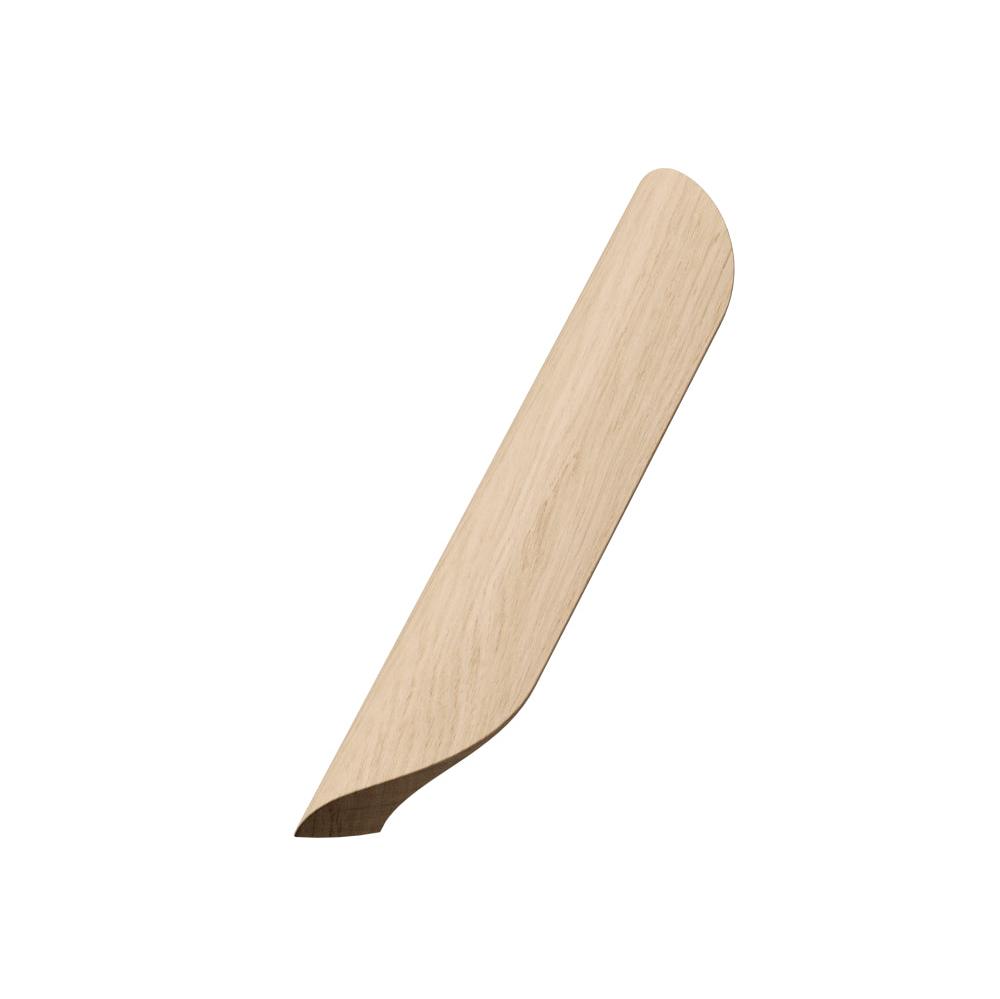 Unlacquered Oak Wood "Archive" Tab Drawer Pulls - Euro • Knobs