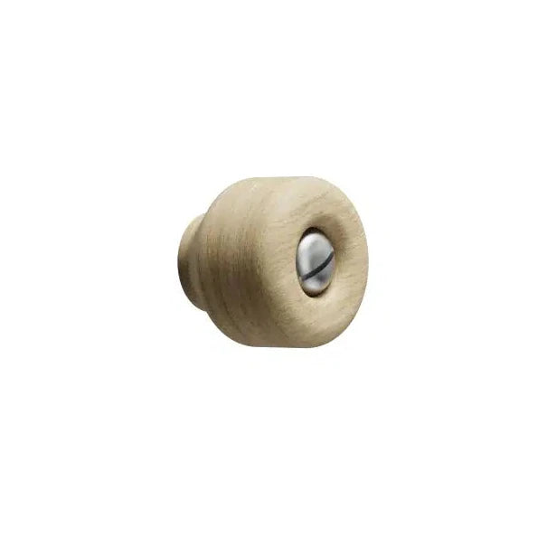 Round Wood "Nola" White Oak Cabinet Knob