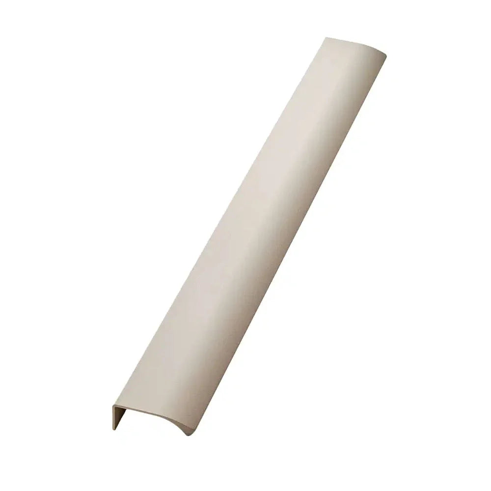 Beige Textured "Edge Straight" Tab Drawer Pulls - Forge Hardware Studio