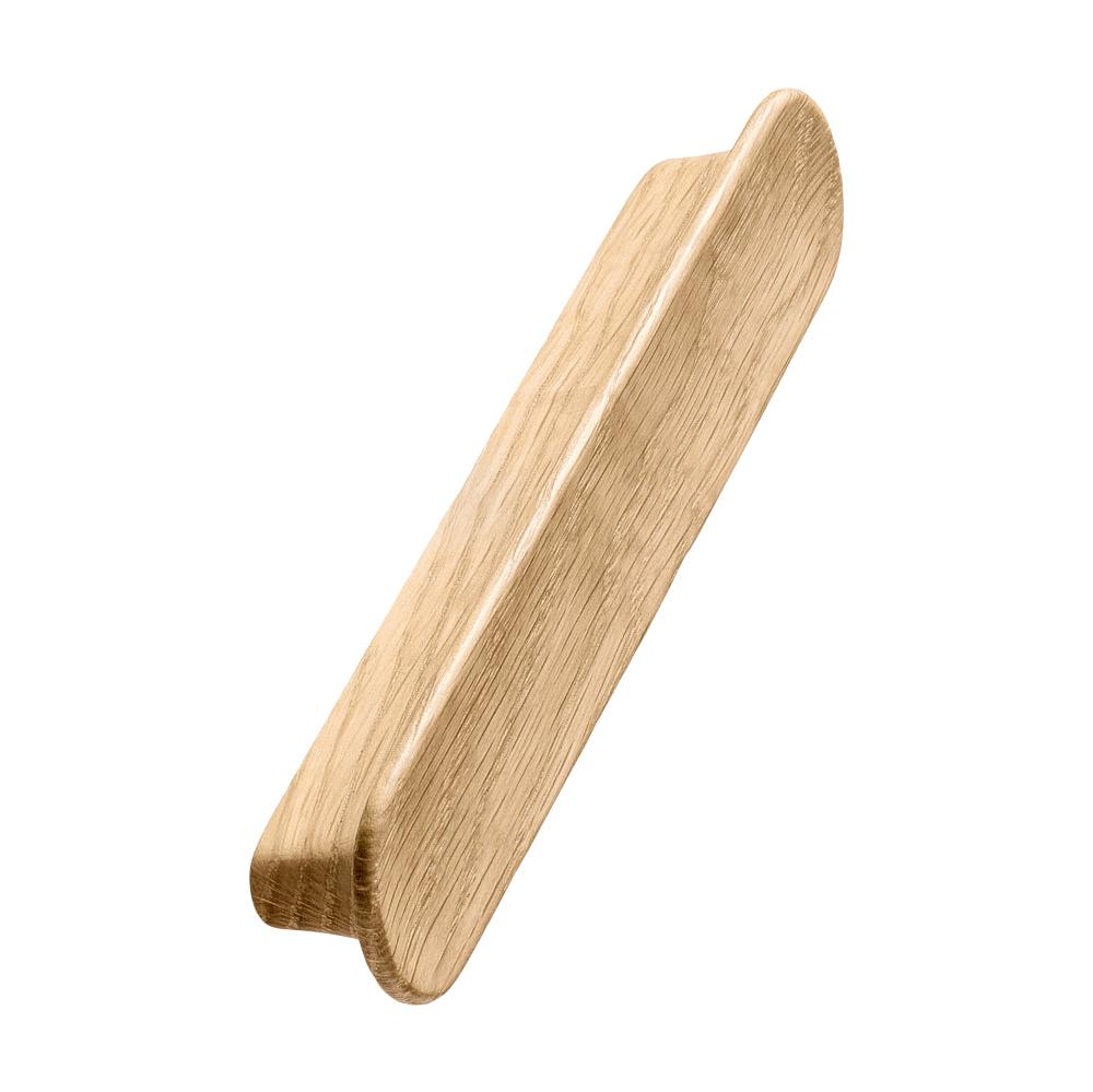 Lacquered Oak Wood "Tuba" Cabinet Knob and Drawer Pulls - Euro • Knobs