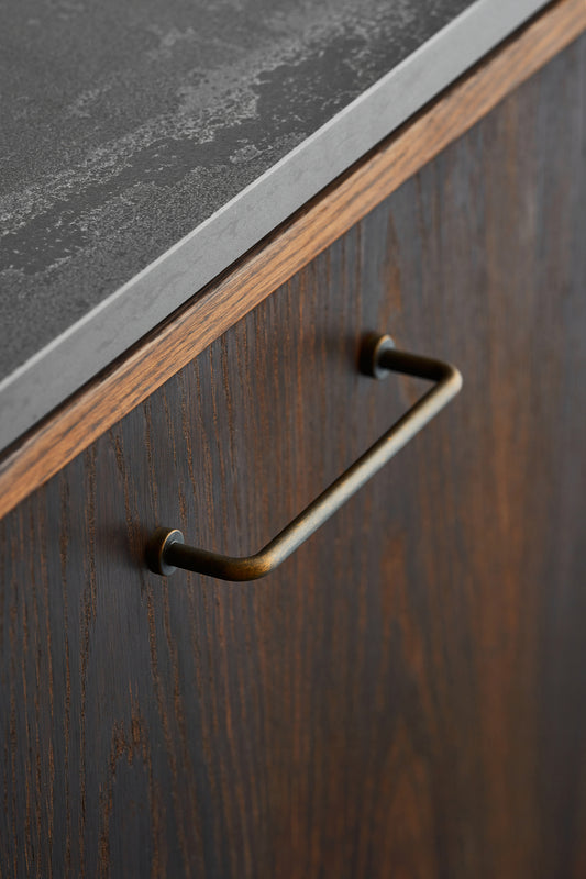 Dark Bronze "Lounge" Cabinet Knob and Wire Drawer Pulls - Euro • Knobs