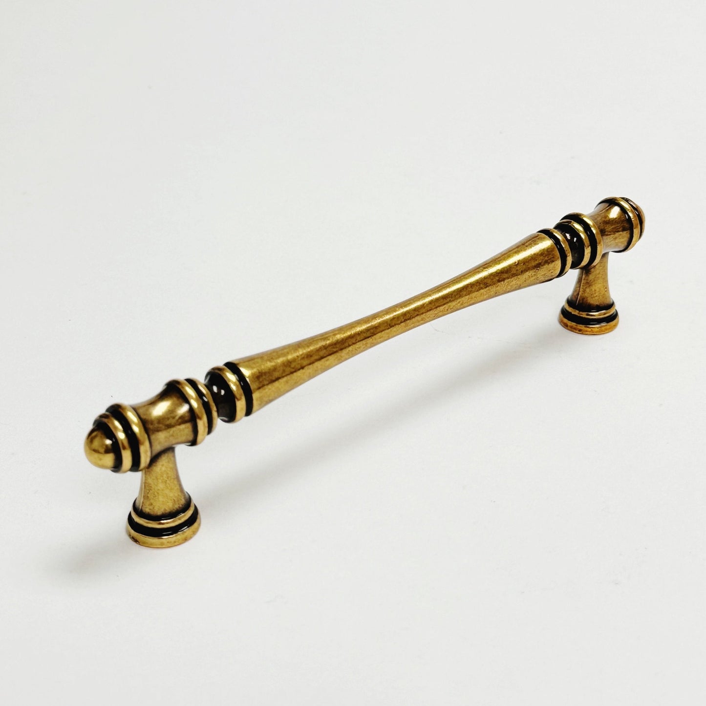 Cabinet Hardware "Palermo" Drawer Pulls and Knobs in Antique Brass - Forge Hardware Studio