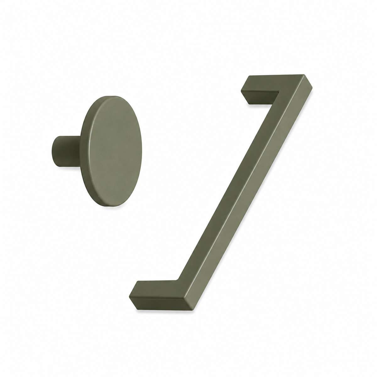 Forest Green "Plato" Cabinet Knob and Drawer Pull - Forge Hardware Studio