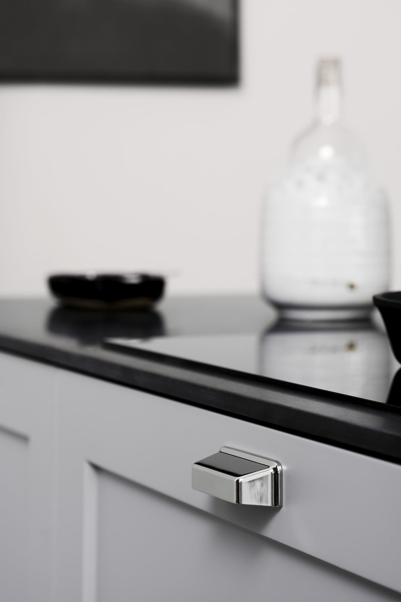 Bright Nickel "Equester" Cup and Drawer Pulls