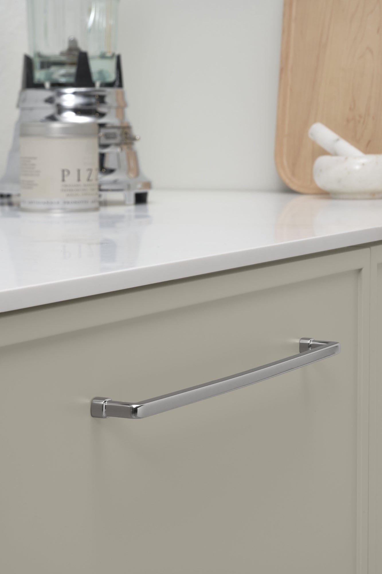 Bright Nickel "Equester" Cup and Drawer Pulls