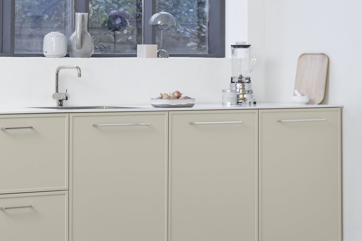 Bright Nickel "Equester" Cup and Drawer Pulls