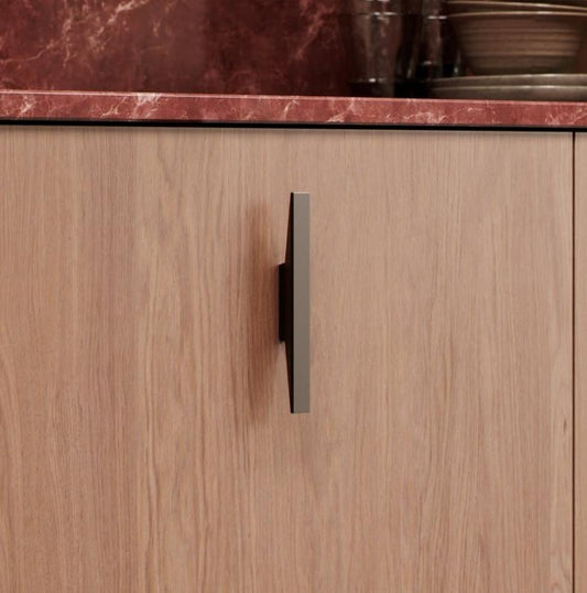 Dark Bronze "Facet" Drawer Pulls (Copy) - Euro • Knobs