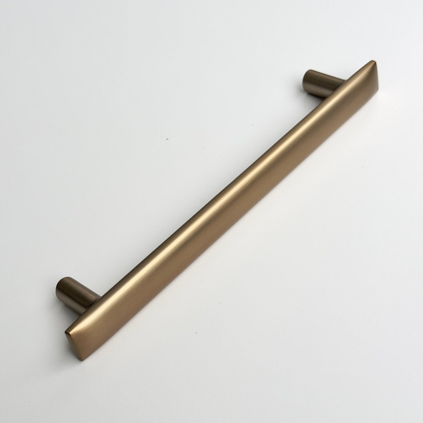 Brushed Bronze "Flow" T-Bar Cabinet Knob and Drawer Pull - Euro • Knobs