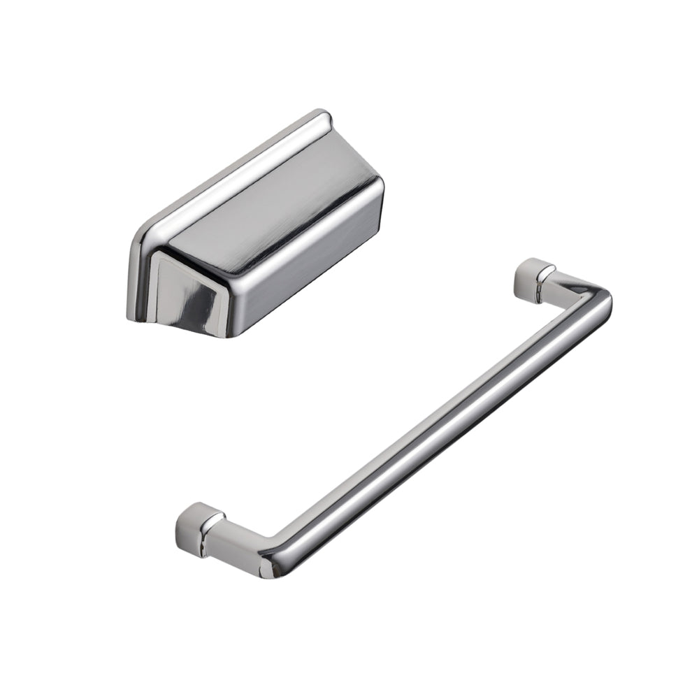 Bright Nickel "Equester" Cup and Drawer Pulls