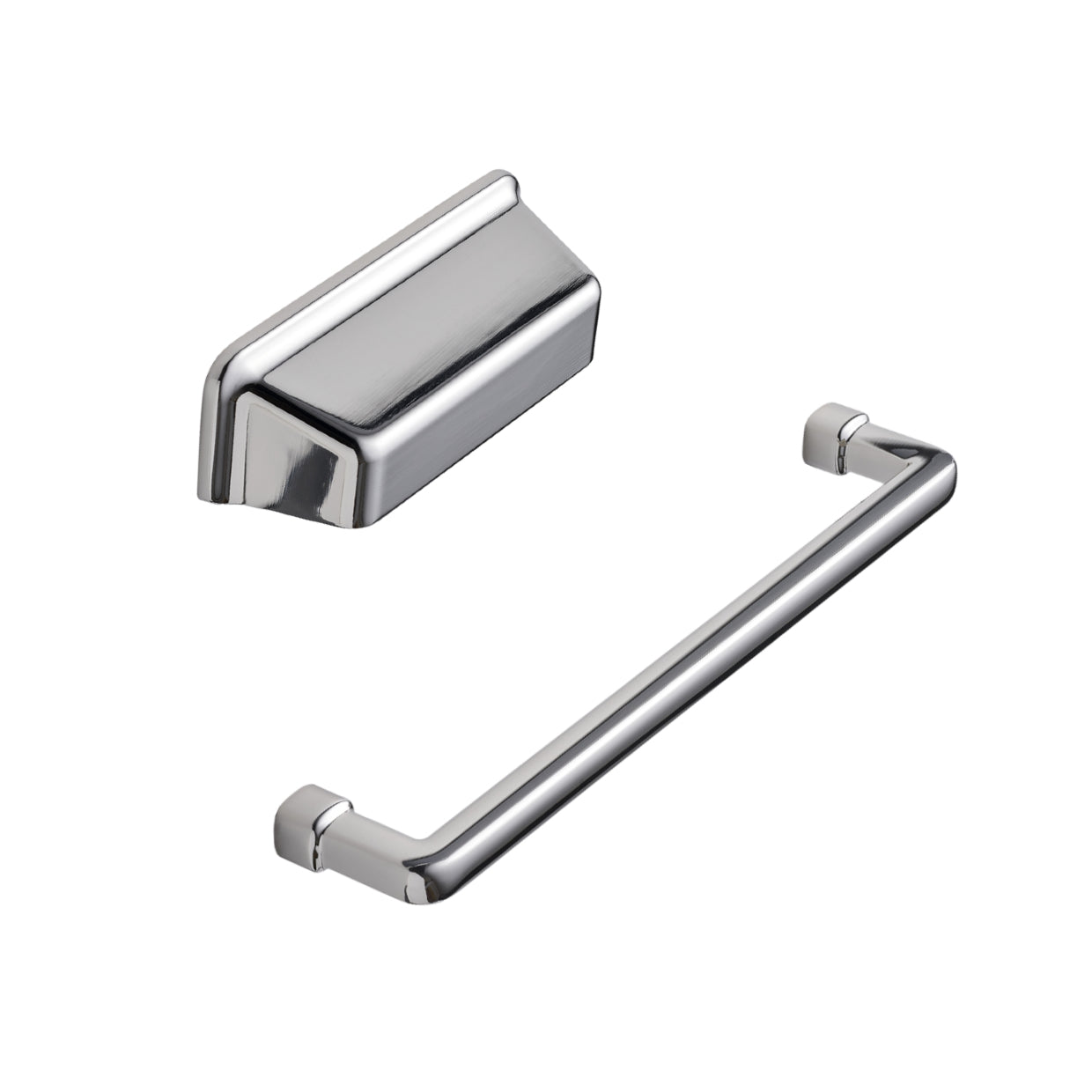 Bright Nickel "Equester" Cup and Drawer Pulls