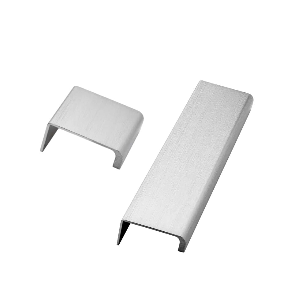 Edge Satin Steel "Artisan" Drawer Pulls - Forge Hardware Studio