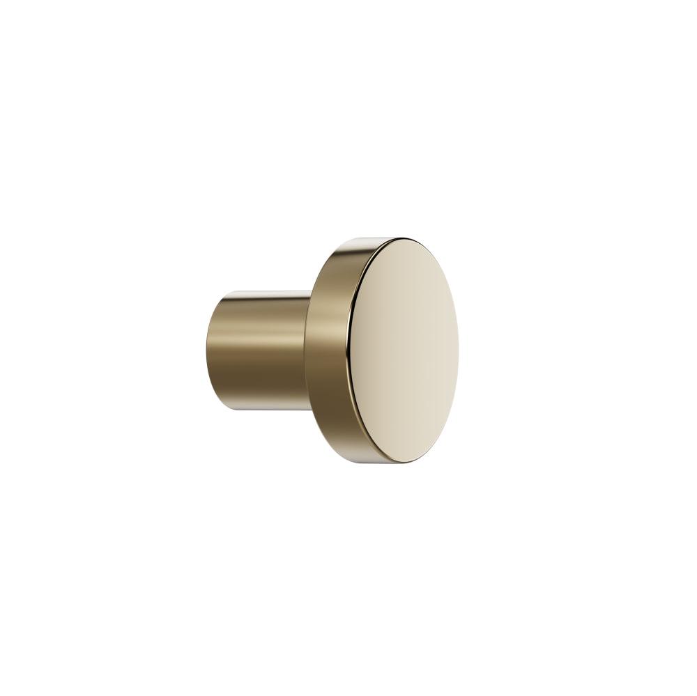 Polished Brass "Lounge" Cabinet Knob and Wire Drawer Pulls