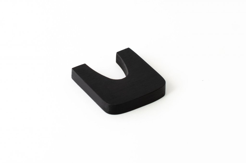 Matte Black "Echo" Cabinet Knobs and Drawer Pulls - Euro • Knobs