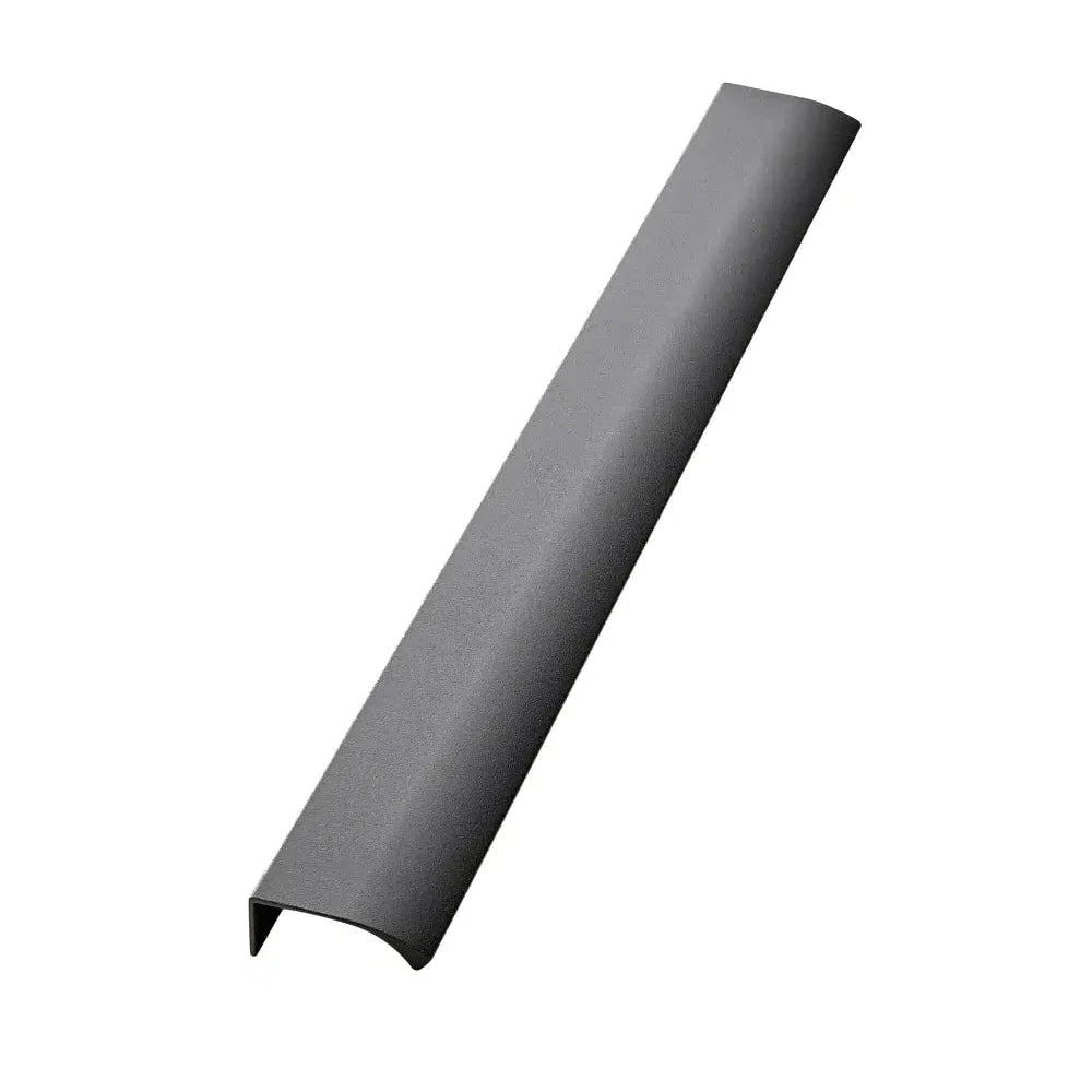 Anthracite Textured "Edge Straight" Tab Drawer Pulls - Forge Hardware Studio