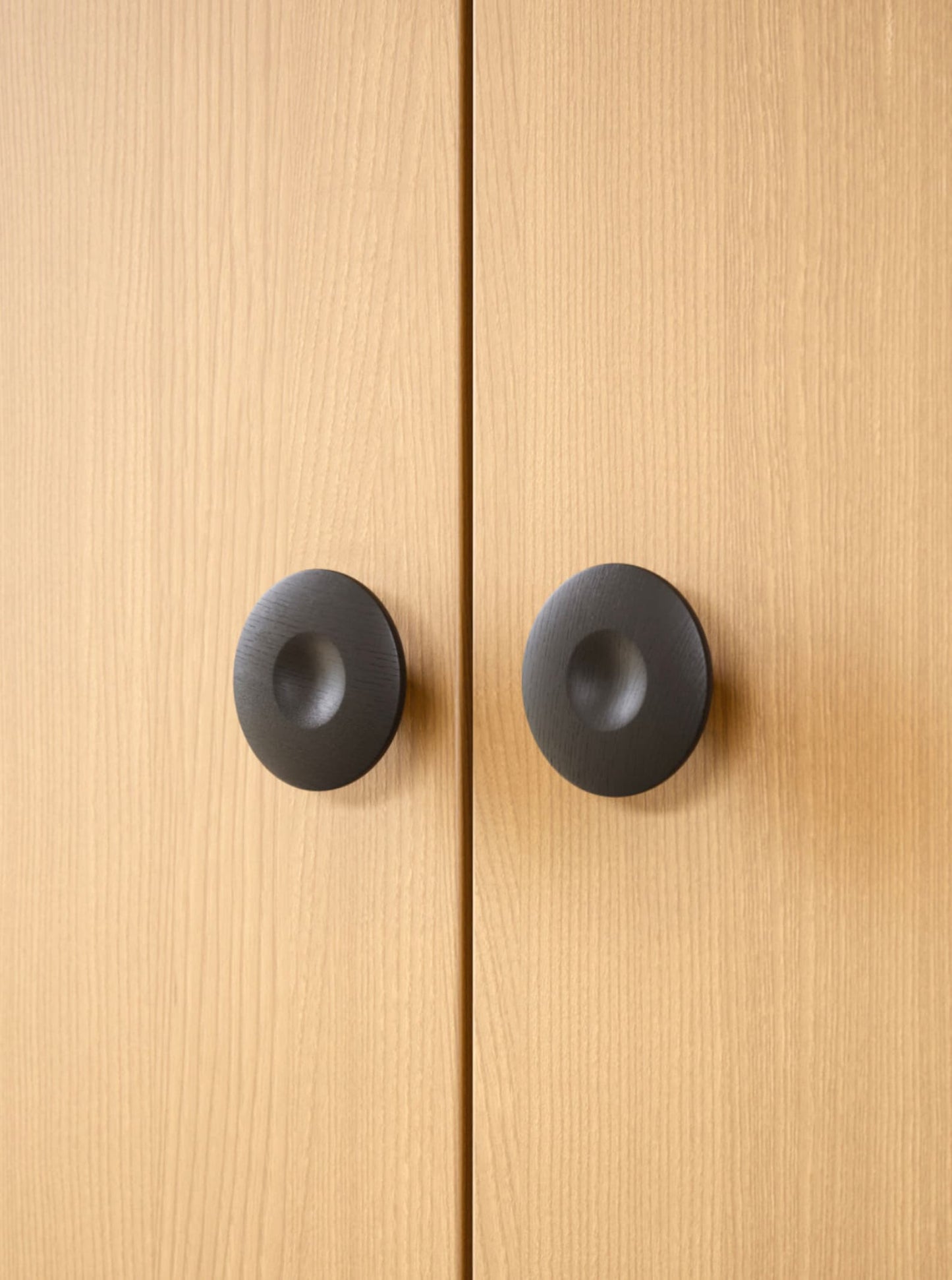 Oak, Walnut, Black "Drops" Cabinet Knob and Drawer Pulls - Forge Hardware Studio