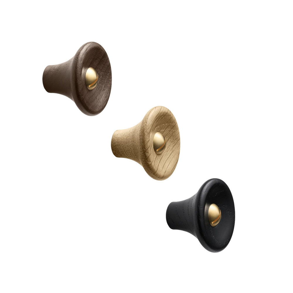 Brass Oak, Walnut, Black "Recta"  Round Cabinet Knobs - Forge Hardware Studio