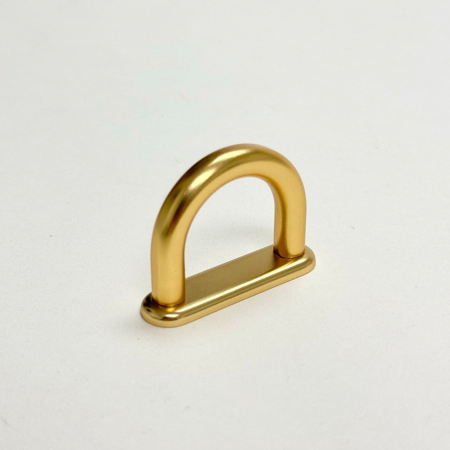 Satin Gold "D-Lite" Backplate Wire Drawer Pulls - Forge Hardware Studio