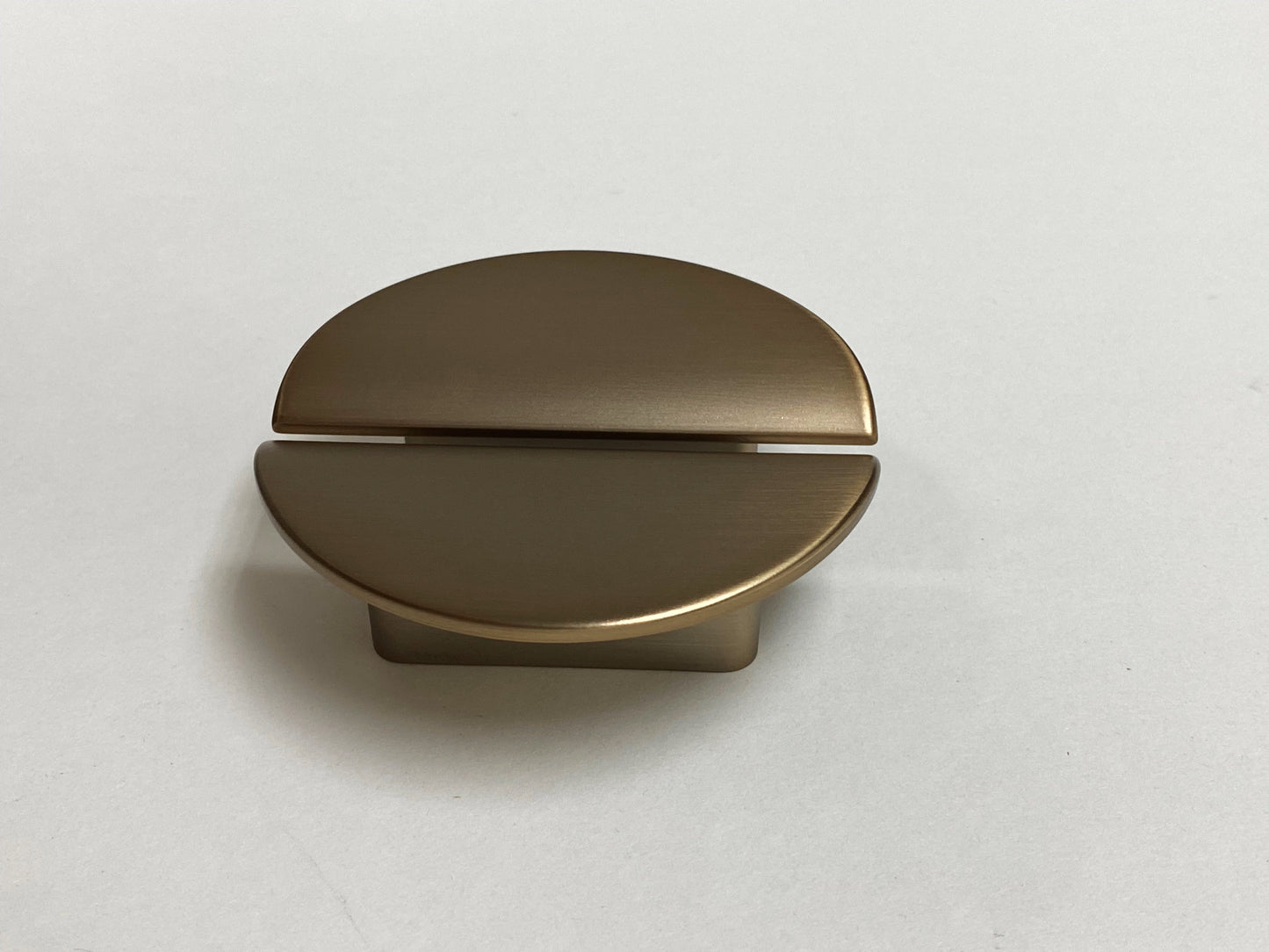 Brushed Bronze "Horizon" Semi-circle Drawer Pulls - Euro • Knobs