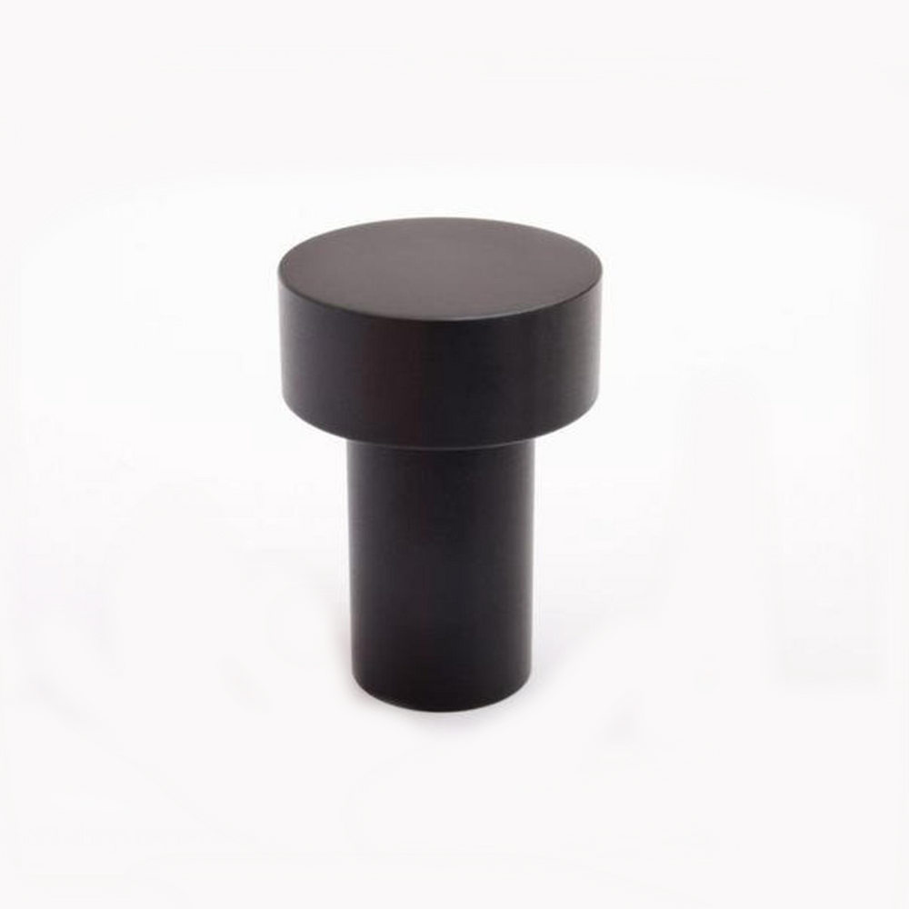 Modern "Dot" Round Wall Hook in Matte Black - Euro • Knobs