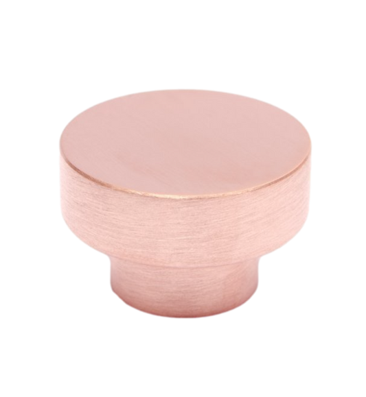 Long "Curve" Brushed Copper Cabinet Drawer Pulls and Closet Handles - Euro • Knobs