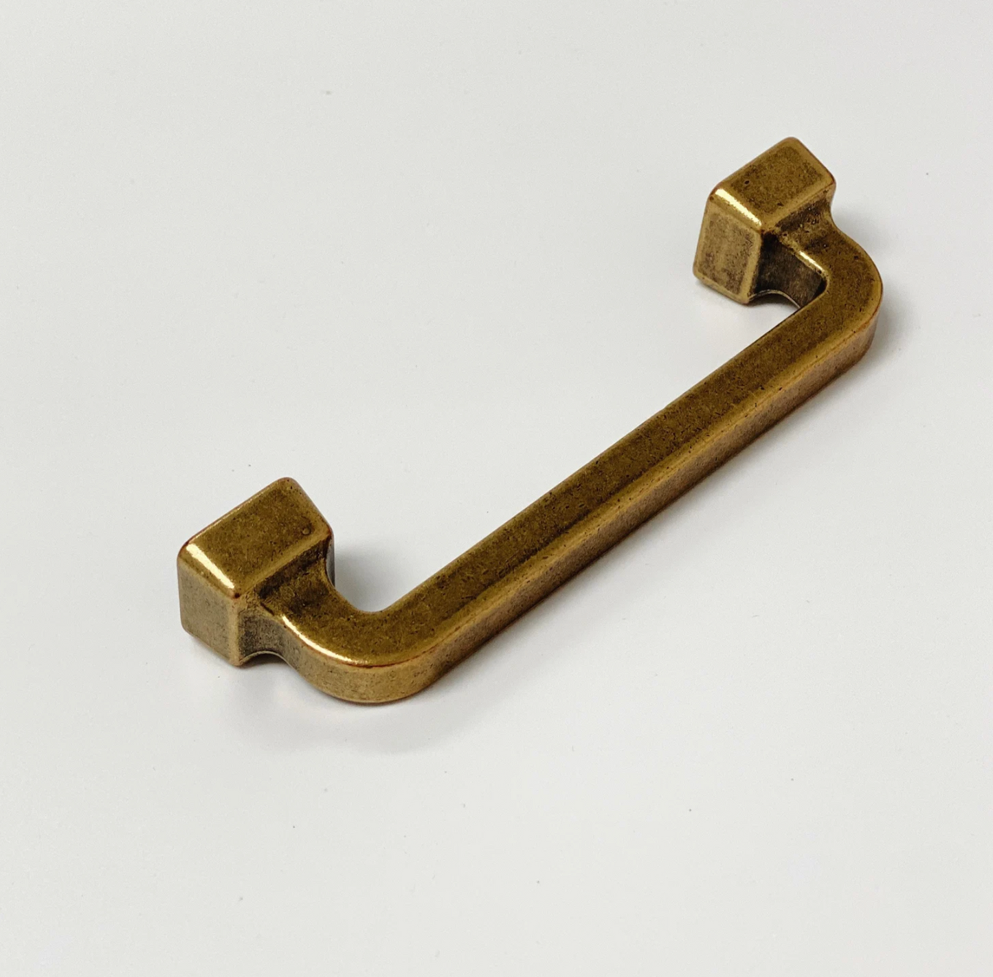 Mission Drawer Pull "Capri" in Antique Brass - Brass Cabinet Hardware - Euro • Knobs