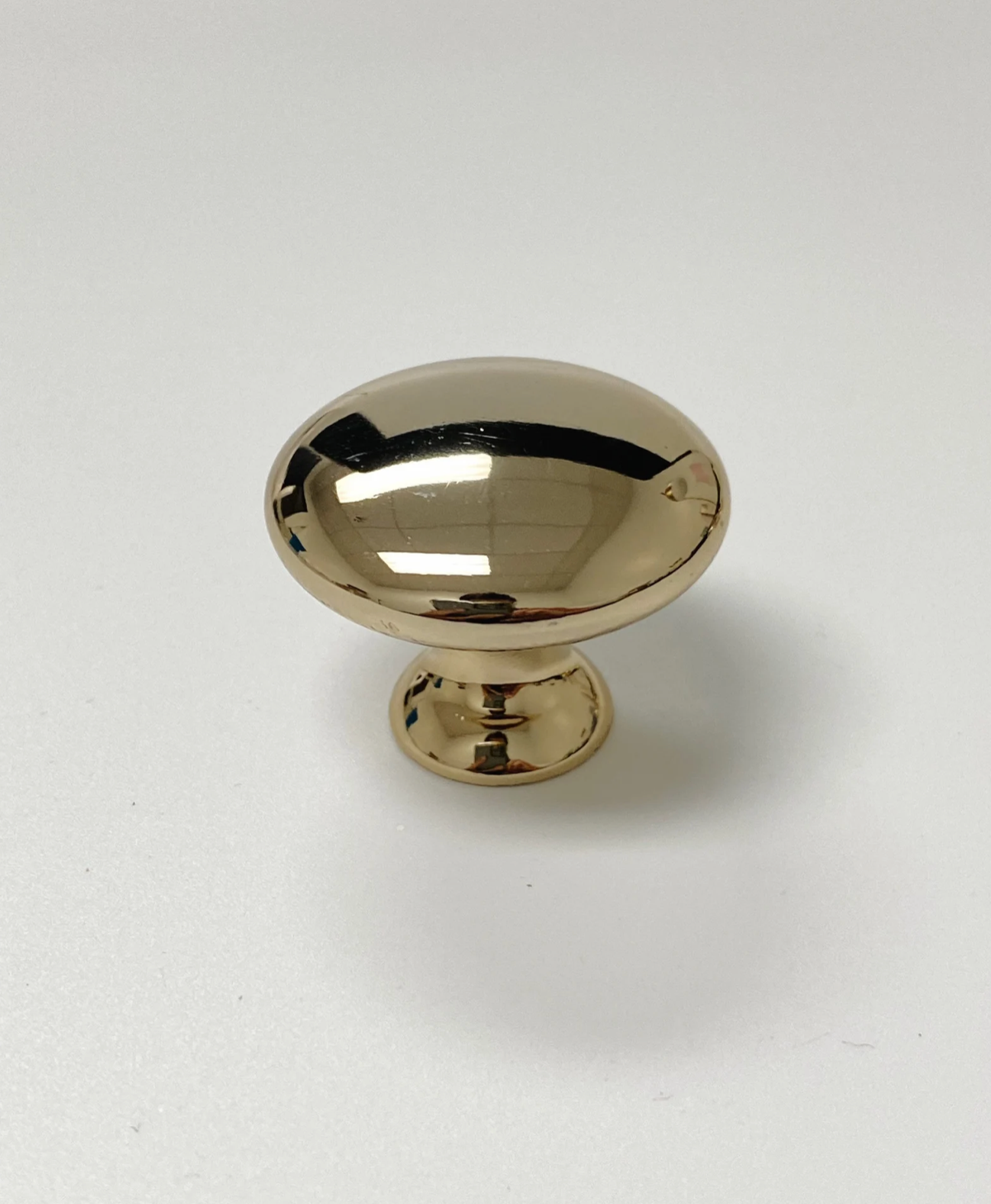 Polished Light Gold "Capri" Cup Drawer Pull, Ring Pull or Round Cabinet Knob. Finger Brass Pull - Forge Hardware Studio