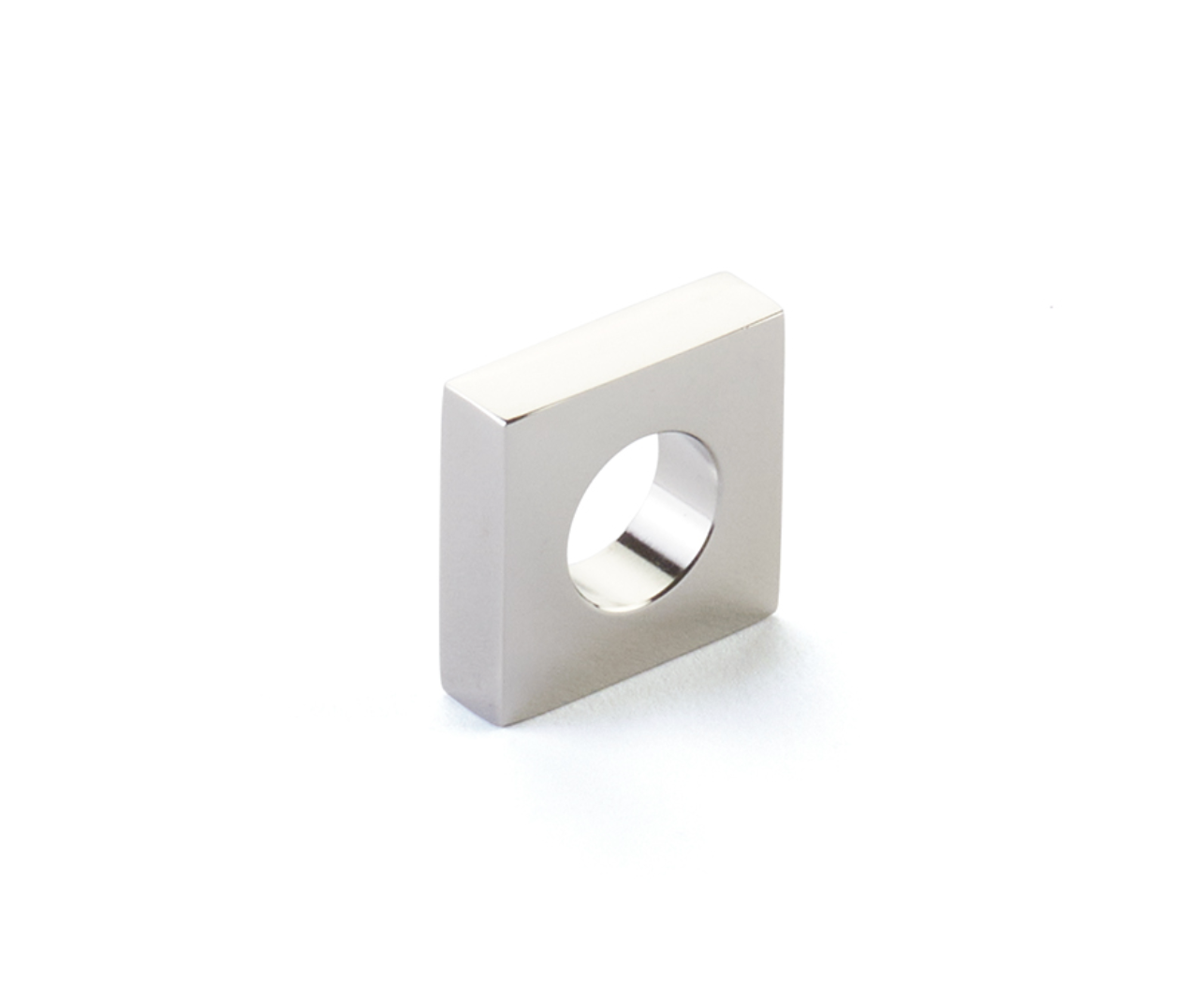 Polished Nickel "Loop" Square Drawer Pulls and Cabinet Knobs - Euro • Knobs